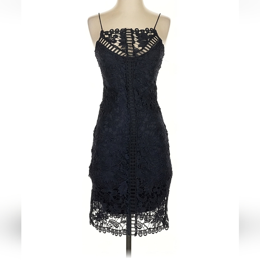 Mango Navy Lace Dress